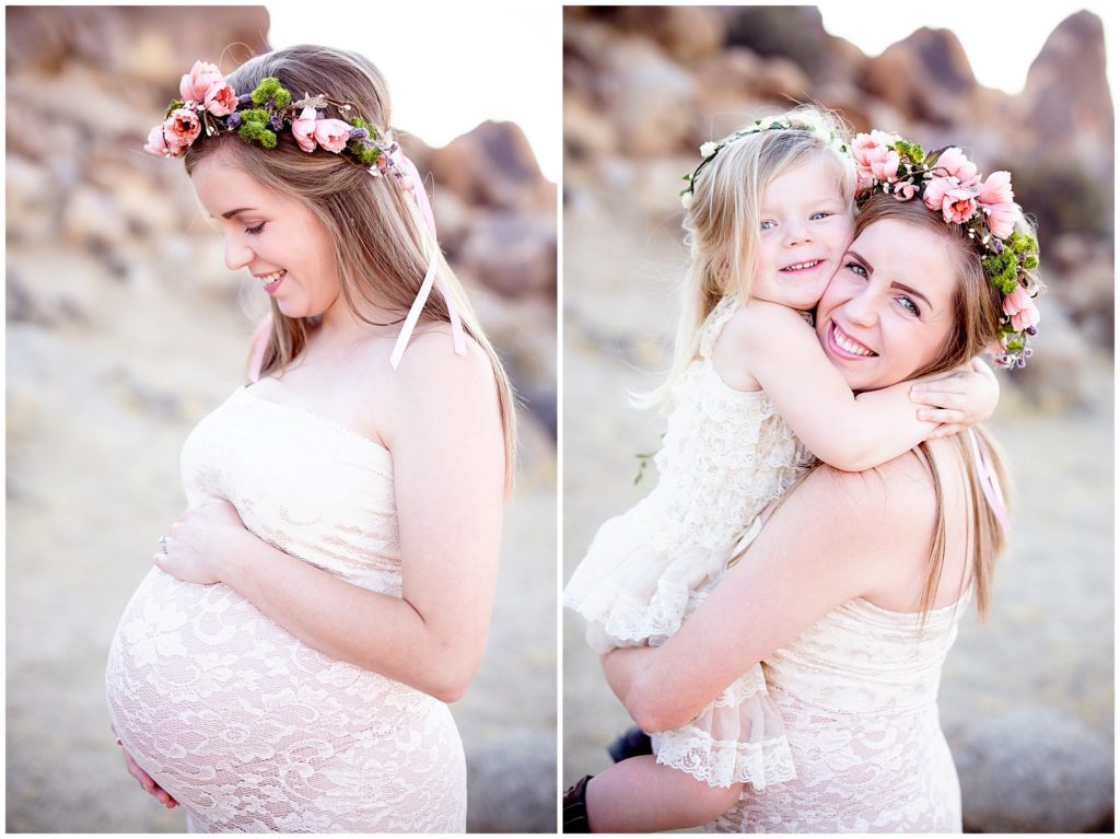 rainbow baby maternity session