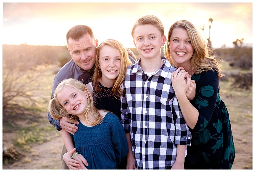 family of five portrait