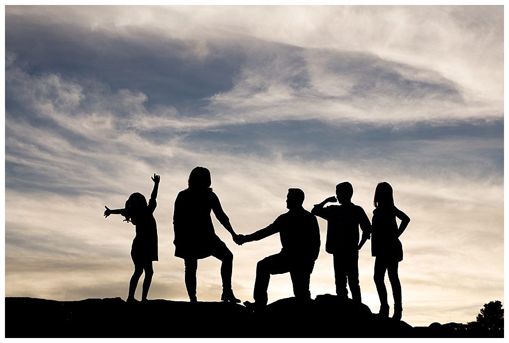 Family silhouette