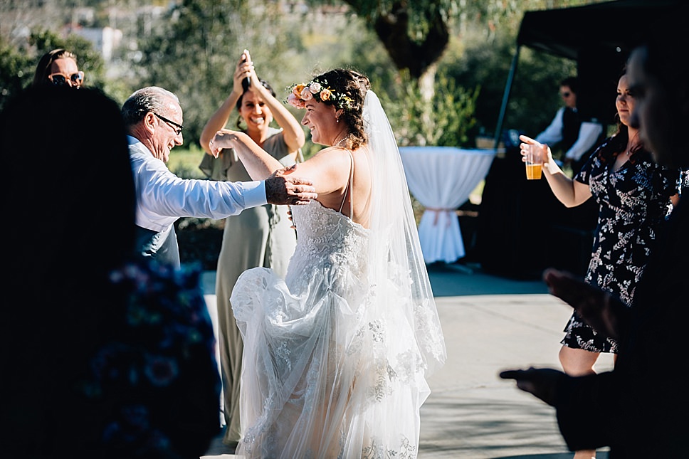 father daughter dance, san diego weddings, rancho guajome adobe weddings